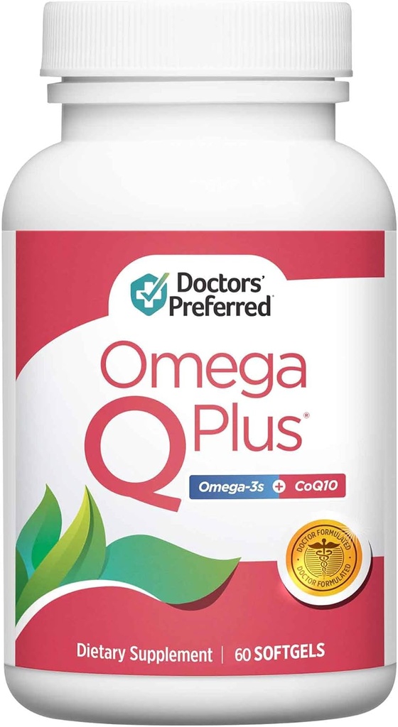 Il supplemento Omega Q Plus-Omega-3 e CoQ10 di DOCTORS offre il supporto di salute del cuore di tutti i giorni con 50 mg di CoQ10 e fornisce energia antiossidante (60 softgels)