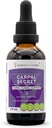 Estratto di alcool Segreto Carpale, Tintura, Glycerite Bromelain, Ananas, Turmerico, Ginkgo, Menta piperita, Timo, Basilio. Supporto tunnel carpale (2 FL OZ)