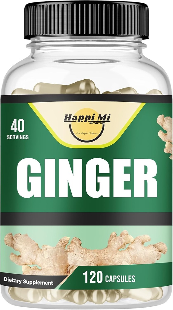 Ginger Root Capsules Hergestellt mit Bio Ginger Root Powder 2500mg pro Servierung, 120 Gemüse Kapsel 40 Servierungen