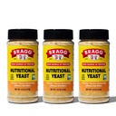Bragg Nutritional Yeast Seasoning – Vegan, Gluten Free Cheese Flakes – Good Source of Protein & Vitamins – Nutritious Savory Parmesan Cheese Substitute – Non GMO Verified, 4.5 Unze, 3-Pack