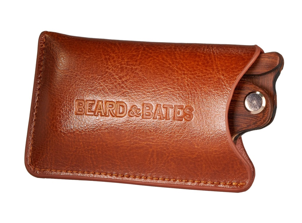 Cuscinetto e pipistrelli Borsa in pelle genuina - per l'interruttore in legno di Sandalo | Custodia per accessorio protettivo per legno (POUCH SOLO!!)
