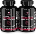 La NUTRITION ENCLARE D Capsules de mannose (1000mg) avec pilules de canneberge pour femmes et hommes, Hibiscus & Dandelion. Santé urinaire à action rapide, contrôle de la vésicule, soutien du foie, nettoyage des reins et désintoxication(2)