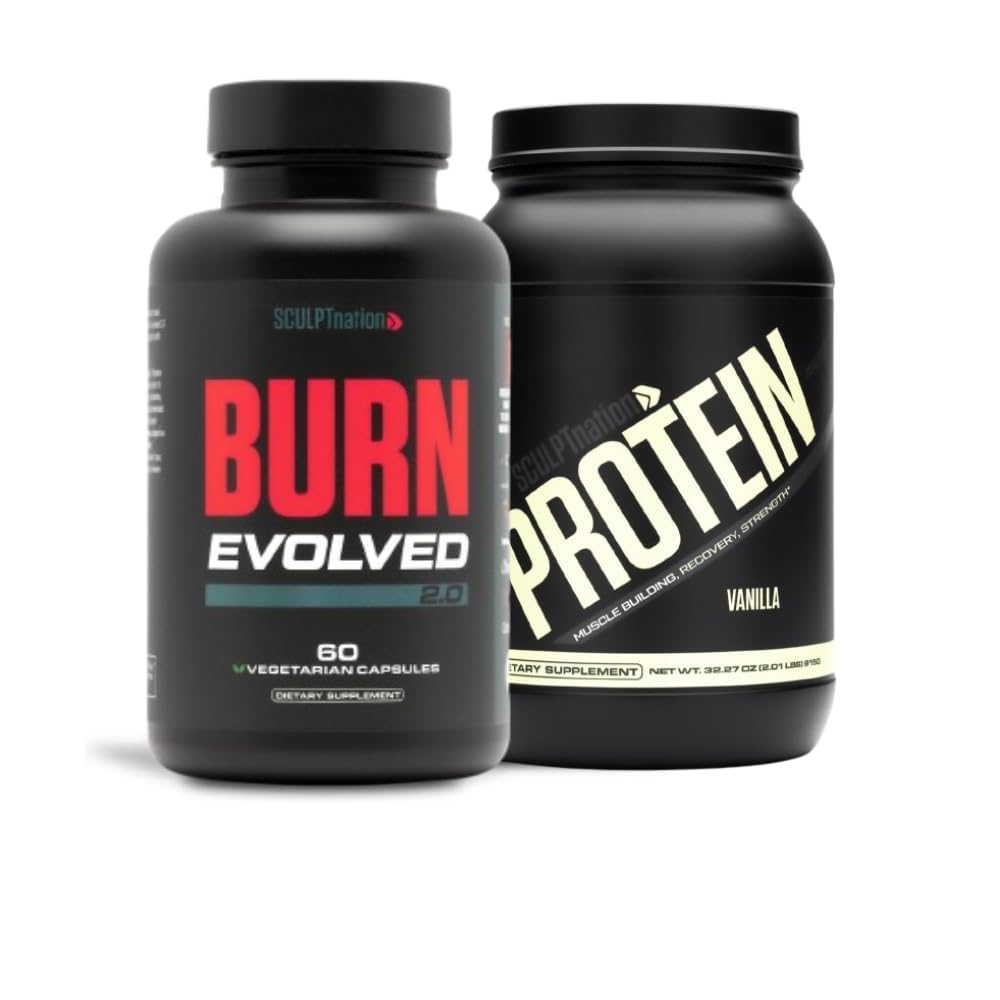 Sculpt Nation von V Shred Burn Evolved 2.0 und Protein Vanilla Powder Bundle