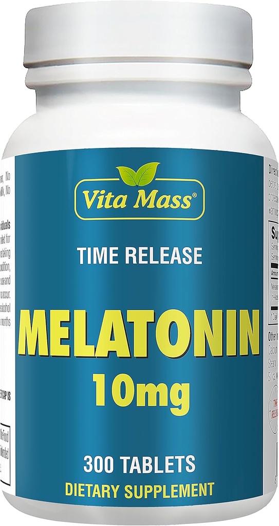 Melatonin 10 mg - TR Time Release - 300 Tabletten - Maximale Stärke