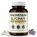 Glycinat de magnésium - 500mg, 120 Capsules, 4 mois d'approvisionnement, soutient le soulagement du stress, le sommeil, la santé cardiaque, les nerfs, les muscles, le métabolisme* Vegan, 3ème partie testée, sans gluten, non-OGM par Zeta Chad Labs