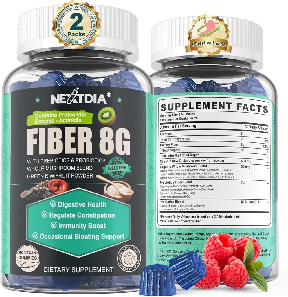 Supplément de fibre prébiotique sans sucre pour les femmes et les hommes