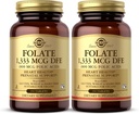 Solgar Folate 1.333 mcg DFE (Folsäure 800 mcg) - 250 Tablets, Paket von 2 - Prenatal-Unterstützung - Non-GMO, Vegan, Glutenfrei, Dairy Free, Kosher - 500 Total Servings