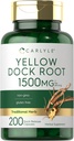 Carlyle Yellow Dock Root Capsule 1500mg | 200 Count | Non OGM, Gluten Free | High Potency Formula | Herb tradizionale