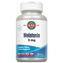 KAL Melatonin 3mg Sleep Aid, Fast Dissolve Melatonin Tablets, Relax calmante e sano sonno supporto ciclo, con aggiunta di vitamina B6, Vegan, senza glutine, non-GMO, 120 Serve, 120 ActivTabs