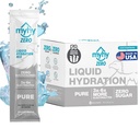 MyHy ZERO Flüssigkeits Hydration Packets, Sugar Free Electrolyte Drink Mix für Hydration Support, Dehydration Relief für Reisen, Schwangerschaft, Fitness, Bachelor & Bachelorette Party – Pure, 50 Count