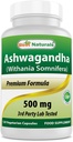 Best Naturals Ashwagandha Capsule per la Stress Rilassante e Mood, 500 mg, 120 Conte (Packaging può variare)