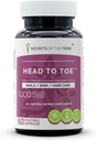 Kopf zu Toe 60 Kapseln, 1000 mg, Kamille, Hexenhazel, Pot Marigold, Turmeric, Stinging Nettle, Rosemary. Nägel/Skin/Hair Care (60 Kapseln)