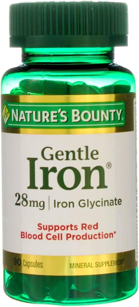 Nature's Bounty Gentle Iron - 28 mg - 90 Kapseln