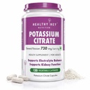 HealthyHey Nutrition Kalium Citrate 730mg - Gemüsekapseln 120 Count (Pack von 1)