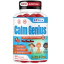 Calm Genius Kids Magnesium Gummis – Calm & Relaxation Ergänzung für Kinder – Unterstützt Schlaf, Knochen Gesundheit & Muskeln – Magnesium Citrate Gummis – 60 Count, 2 Monate Versorgung