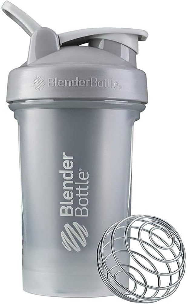 BlenderBottle Classic V2 Shaker Bottle Perfekt für Protein Shakes und Pre Workout, 20-Ounce, Pebble Grey