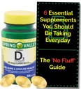 Vitamina D3 2000iu Softgels (50 mcg) (200 Conto - 6+ Mese di Alimentazione) Salute Bone & Immune dalla Valle di Primavera. + Guida di supplemento 'No Fluff'