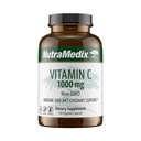 NutraMedix Vitamine C 1000mg - Supplément antioxydants pour le soutien immunitaire et la santé cardiaque - Vitamine C de l'acide ascorbique - Vegan, non-OGM (120 capsules végétariennes)