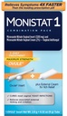 Monistat 1 jour traitement de l'infection des levures pour les femmes, 1 Miconazole ovule Insert et crème anti-Itch crème externe Monistat