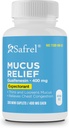 Safrel Pharma Mucus Relief Guaifenesin 400 mg - Fast Acting Expectorant, Thins und Loosens Mucus, Relieves Chest Congestion, Cough, Cold and Flu | (300 Count (Pack of 1))