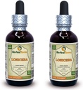 Lonicera (Lonicera Japonica) Tintura, Dried Flowers Liquid Extract (Nome di base: HerbalTerra, Realizzato in USA) 2x2 fl.oz (2x60 ml)