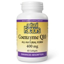 Natürliche Faktoren Coenzym Q10 - Antioxidans Support Supplement unterstützt Cellular Energy Production - Bessere Absorption hilft gesunde Herzfunktion - 400 mg, 60 Softgels (60 Servietten)
