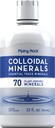 Piping Rock Colloïdal Minéraux liquides 32 fl oz , Supplément de teinture non aromatisé , Plan dérivé des minéraux de trace essentiels , Végétarien, Non-OGM, Sans gluten