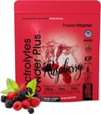 PolvereVitamin Electrolytes Powder Plus (20 Serve) Polvere di elettrolita del lampone Calorie Zero Keto,0 Zucchero, No Maltodextrin, 1000mg Potassium, 120 mg di calcio, 120 mg di magnesio, sale himalayano rosa