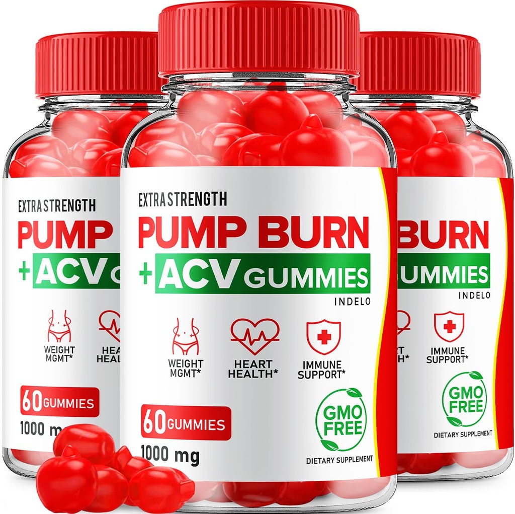 Pump Burn Keto ACV Gummies - Keto Pump Burn Gummies Reviews, Pump Burn Keto + ACV Gummies for Weight Management B12 Burn Pump Advanced 1000mg Formula (3 Pack - 180 Gummies)