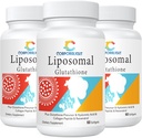 Liposomale Glutathione Softgele, Verbesserte Absorption - Liposomale Lieferung, aktive Form L-Glutathione, Zelluläre, Immunfunktion & Liver Detox, Reich an Antioxidantienformel, Glutenfrei, 180 Softgele
