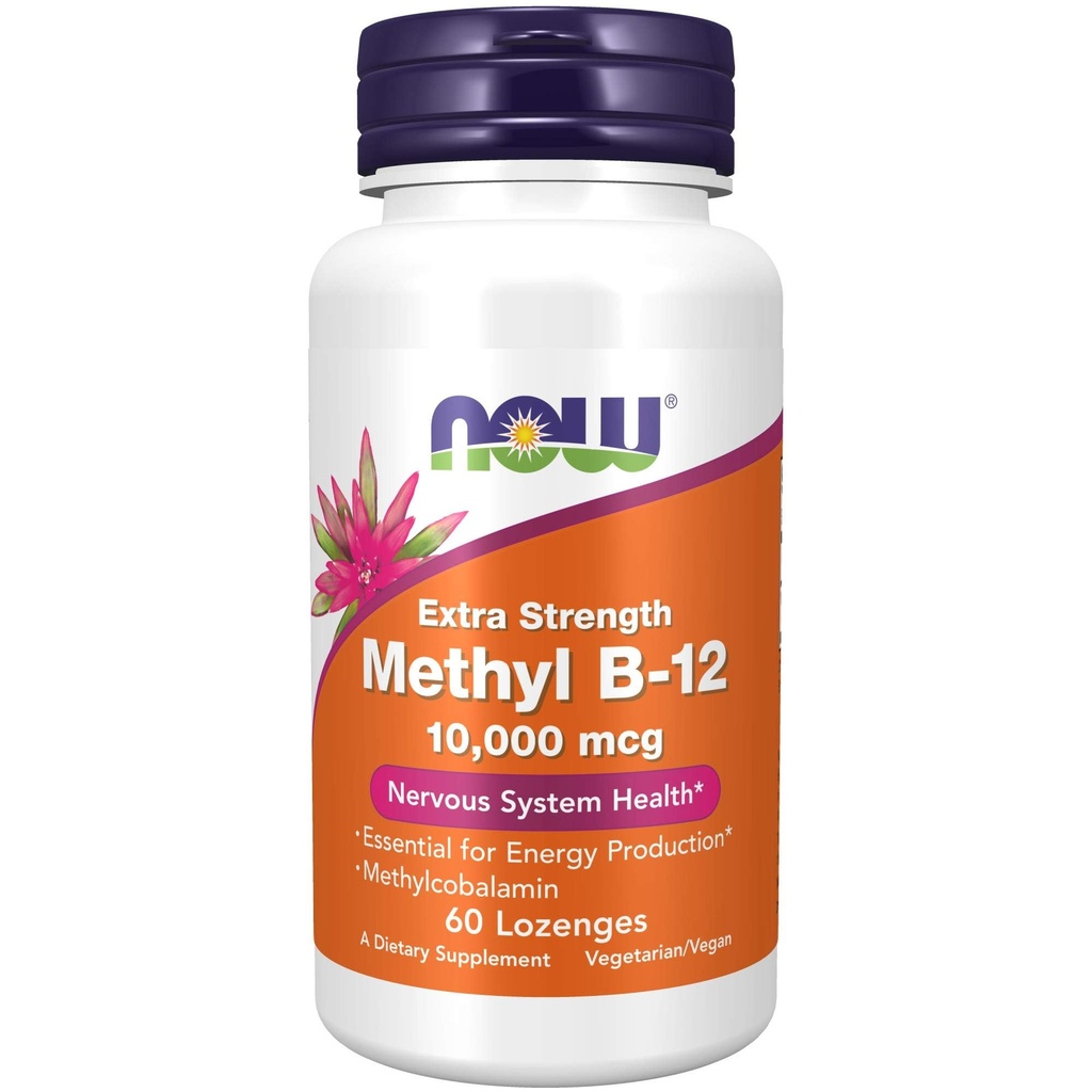 JETZT Nahrungsergänzungsmittel, Methyl B-12 (Methylcobalamin) 10.000 mcg, Nervous System Health*, 60 Lozenges
