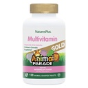 NaturesPlus Tier Parade Gold Multivitamin Kinder Chewables - Wassermelone Flavor - 120 Tier-Shaped Tabletten, Paket von 2 - Vitamin D3, K2 & Probiotics - Vegan, Glutenfrei - 120 Gesamt Servierungen
