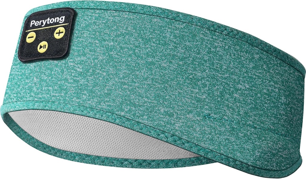 Perytong Sleep Headphones, Bluetooth Sports Headband Kopfhörer mit Ultra-Thin HD Stereo Lautsprecher Perfekt für Schlafen, Workout,Jogging,Yoga,Insomnia, Air Travel, Meditation