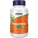 NOW Integratori, Fase con 0,5% - 0,7% Parthenolide, Integratore di erbe, 100 capsule di Veg (Pacchetto di 1)