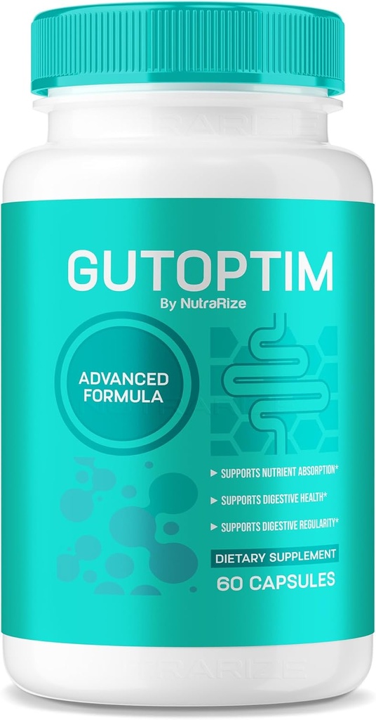Vitamina GutOptim, capsule di formula avanzate per la salute del fegato, GutOptim Tutto integratore naturale per il benessere digestivo, Formula ufficiale ad alta resistenza, Gut Optim Recensioni (60 capsule)