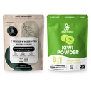 Jungle Powders Men's Health Bundle: 5oz Fadogia Agrestis Extrakt & 5oz Freeze-Dried Kiwi Fruit Powder - Pure Nigerian Fadogia für traditionellen Antrieb & Leidenschaft Unterstützung & Unsweetened Kiwi Extrakt