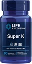 Lebensverlängerung Gamma E Gemischte Tocopherole & Tocotrienole 60 Softgels und Super K Vitamin K1 K2 MK-7 MK-4 Vitamin C 90 Softgels Bundle