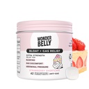 Bloat de Wonderbelly + dégazage, Comprimés croustillants extra-forts, avec 125 mg de Siméthicone, Sans Talc ou Tee, Shortcake aux fraises, 42 Compte