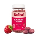 BeLive Elderberry Gummies con zinco e vitamina C, D, A, E, B12-50 Ct Immune supplemento di supporto per le ossa sane e denti, Vegan, Keto & Non-GMO - Raspberry Flavor