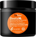 Inviter Beets Santé Hx® - Supplément Fruits et Légumes, Poudre Superalimentaire - Contient Racine de betterave rouge et peau de cerise Tart - 30 portions