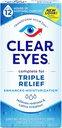 Yeux clairs Triple action soulagement gouttes oculaires 0,50 Ounce