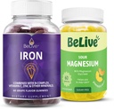 BeLive Iron and Magnesium Gummis für Blutsauerstoff, Entspannung, besserer Schlaf