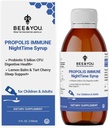 Abeille et vous Propolis Sirop nocturne avec Probiotique, Vitamine C, et Elderberry - Formule douce pour les adultes et les enfants, 5 Fl Oz
