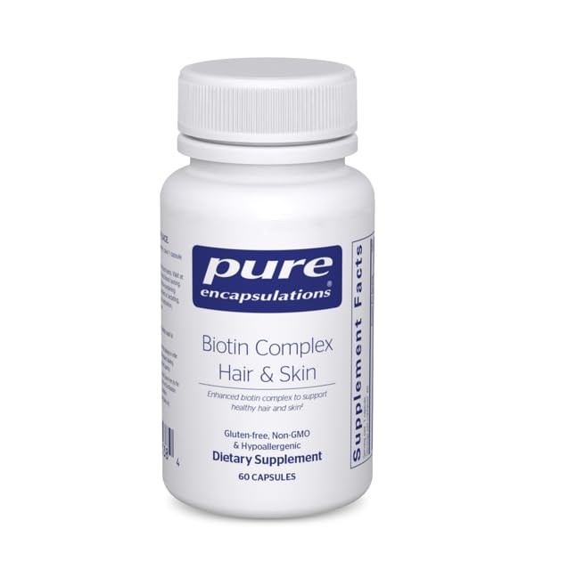 Encapsulations pures Biotin Complexe Cheveux et Peau Complexe Biotin pour le soutien des cheveux et de la peau en santé