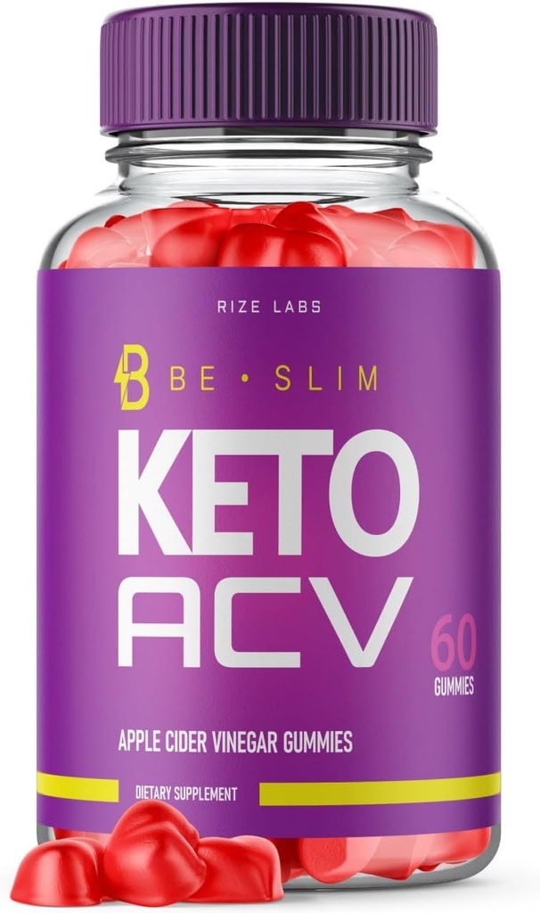Rize labs Essere Slim Keto ACV Gummies per la perdita di peso avanzata, Essential Fitness e Longevity Goals, BeSlim supplemento per aumentare i livelli di energia (60 Gummies)