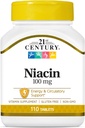 Niacin Tabletten aus dem 21. Jahrhundert, 100 mg, 110 Count