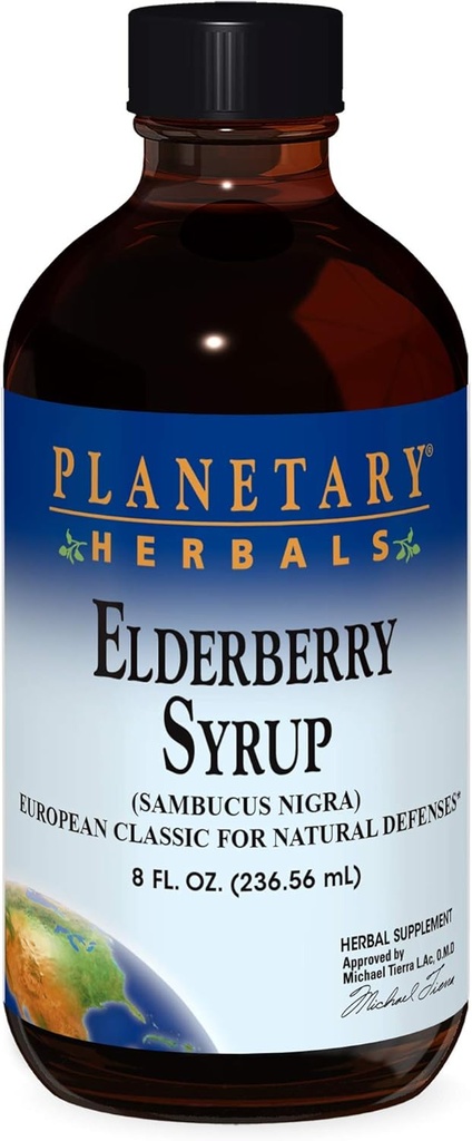 Planetary Kräuter Elderberry Syrup, 8 fl oz (236,56 ml) Glas