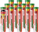 T&D German Multvitamin + Minerali 10 Vitamine 2 Minerali - 240 Vegan Drink Effervescent Tablets - Pomegranate Flavor - Made in Germany