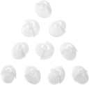 MEDca Hörgerät Standard Receiver Tulip Domes Kompatibel mit GN Resound Sure Fit - 10-Pcs Universal Invisible Tip Ersetzen Ohr Domes für BTE PSAP Hörgeräte und Open Fit Modelle, Klar