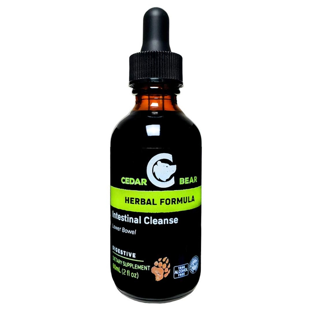 Cedar Bear Intestinal reinigen eine flüssige Kräuterergänzung, die die Umwelt des Verdauungssystems moderiert, erlaubt benenficial Flora zu flurish 2 Fl Oz